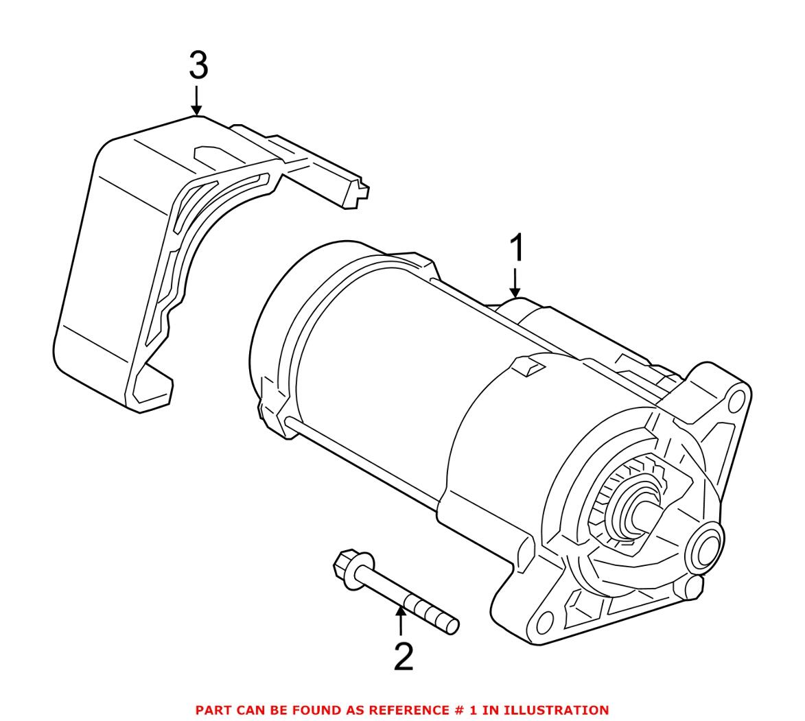 BMW Starter Motor 12417645979